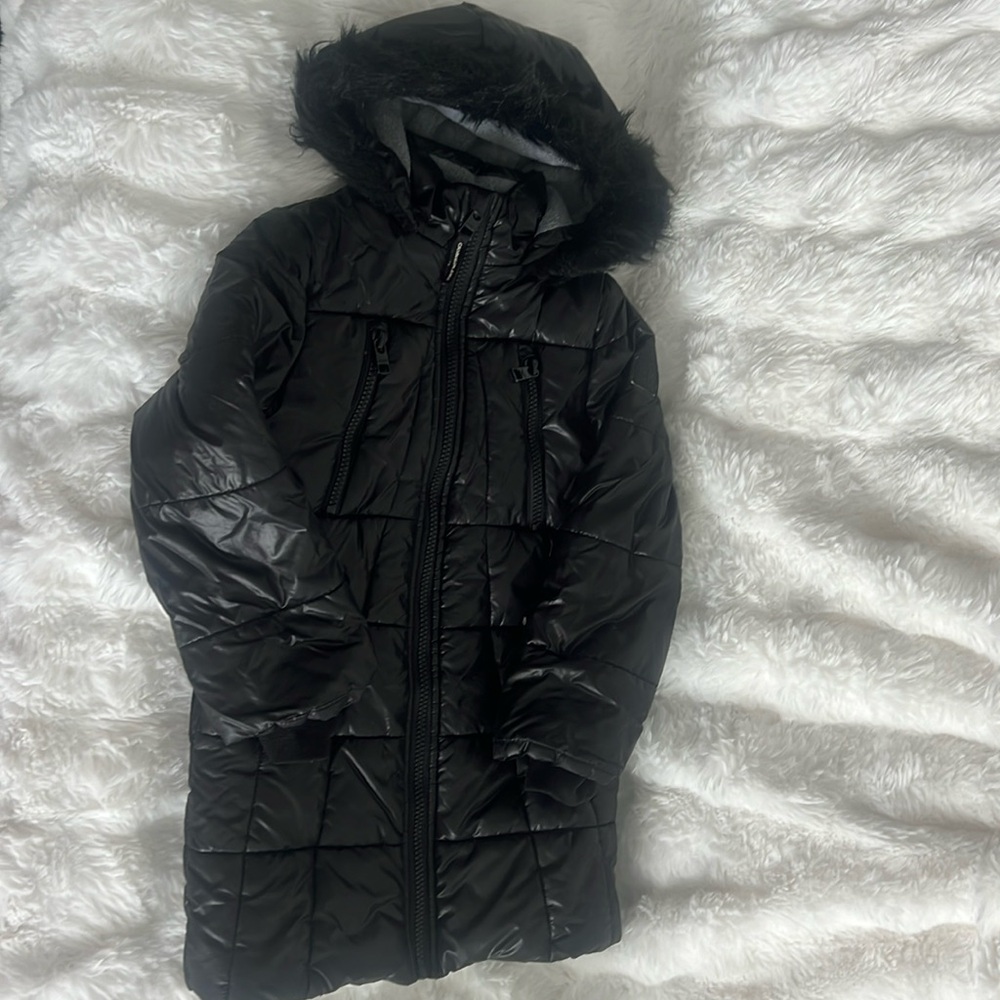 Calvin Klein jeans kids girls down jacket black size 7 yo